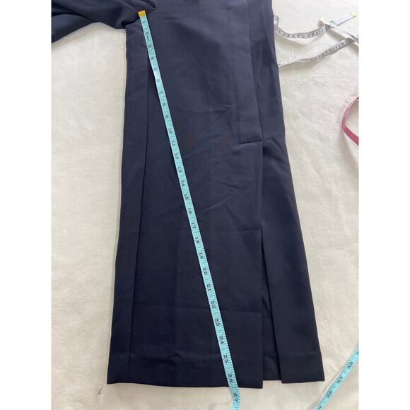 Nic+Zoe Wide Leg Front Slit Crop Black Pant Women's size 0 - Picture 7 of 7